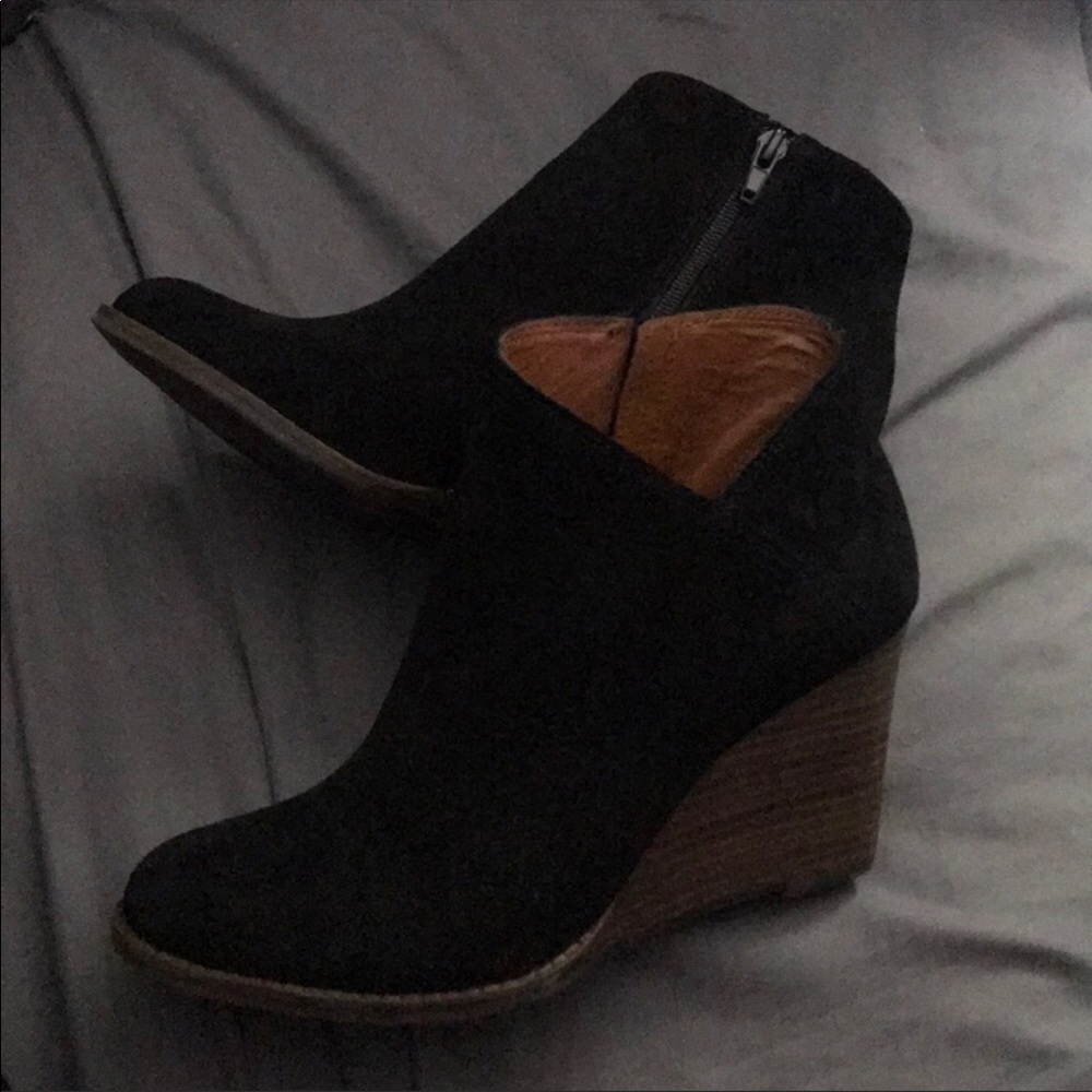 Lucky Brand wedge booties